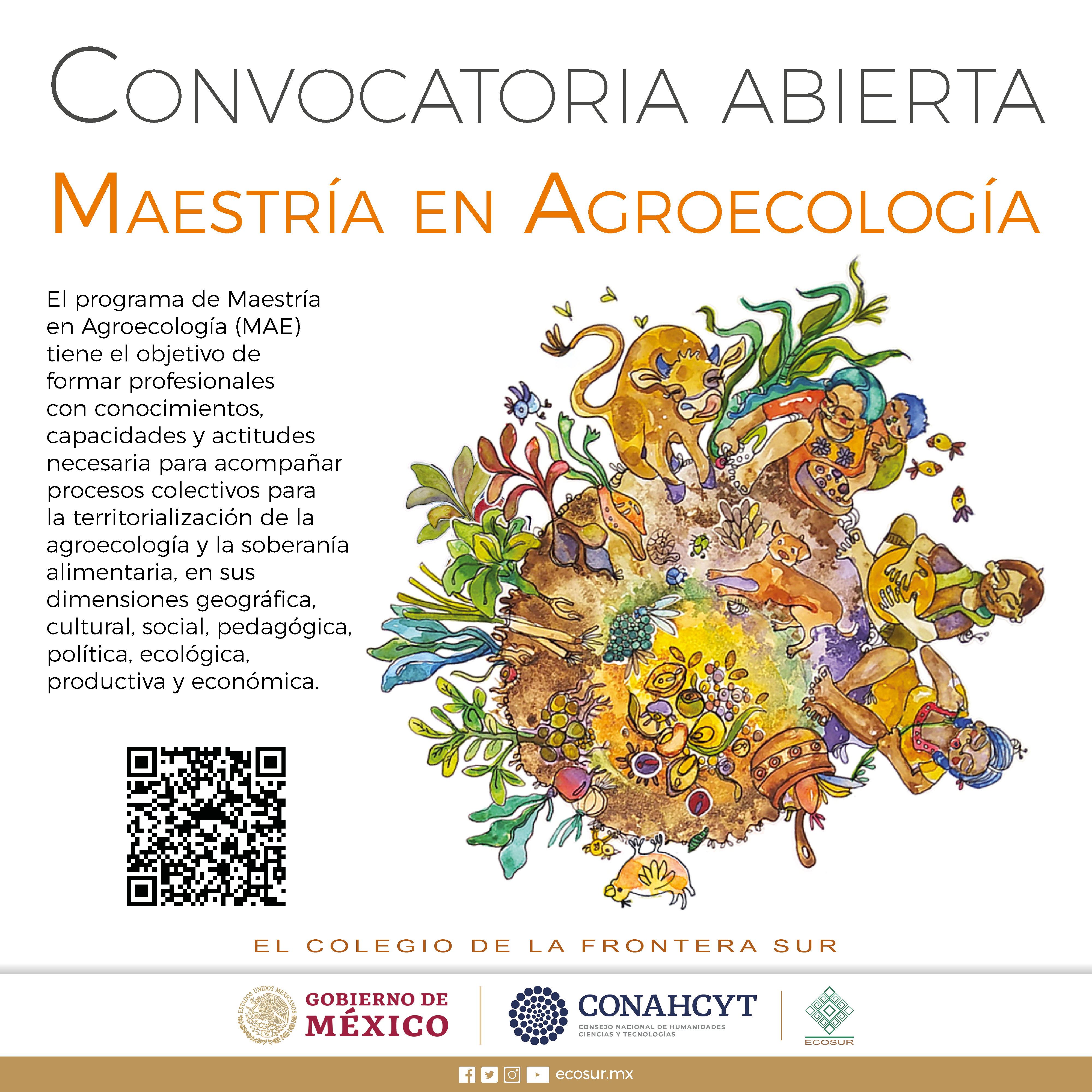 Convocatoria para ingresar a la Maestría en Agroecología