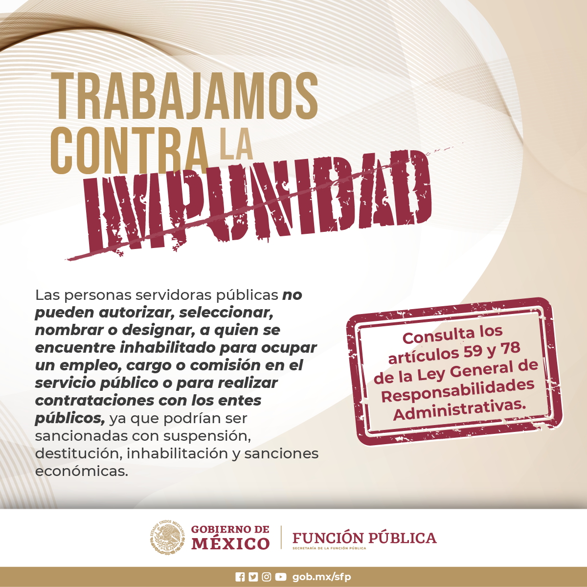 Trabajamos contra la impunidad