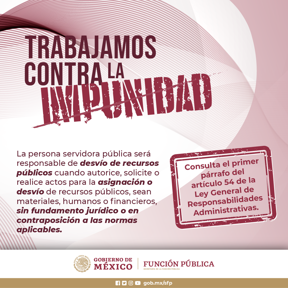 TRABAJAMOS CONTRA LA IMPUNIDAD CONSULTA ART. 54