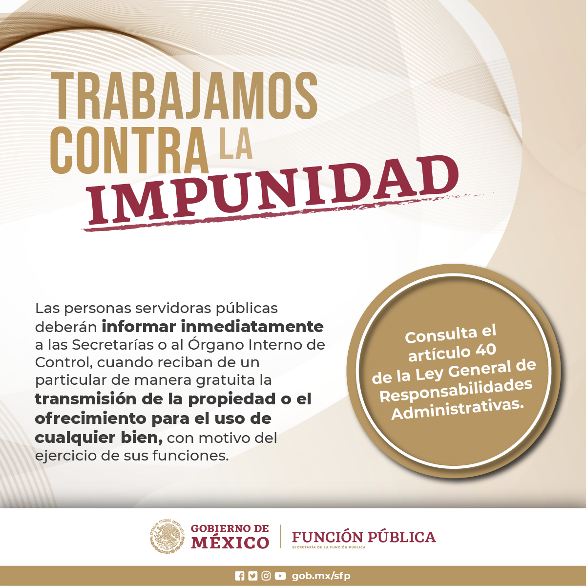 Trabajos contra la impunidad