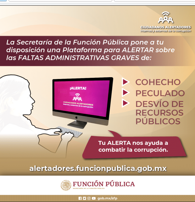 Ciudadanos alertadores internos y externos de la corrupcion