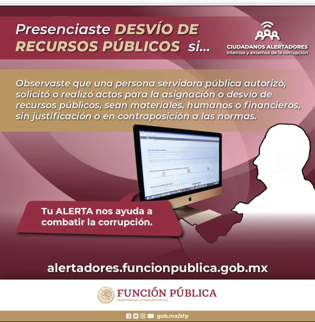 Presenciaste desvió de recursos públicos si…..