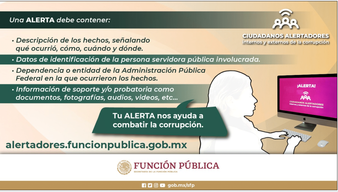Una alerta debe contener: