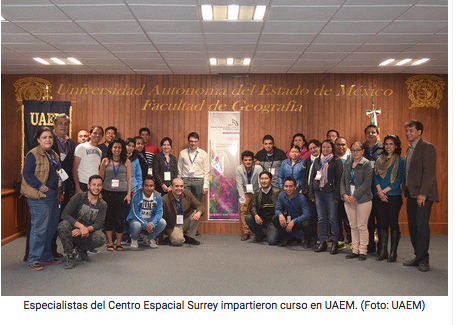Especialistas del Centro Espacial Surrey impartieron curso en UAEM