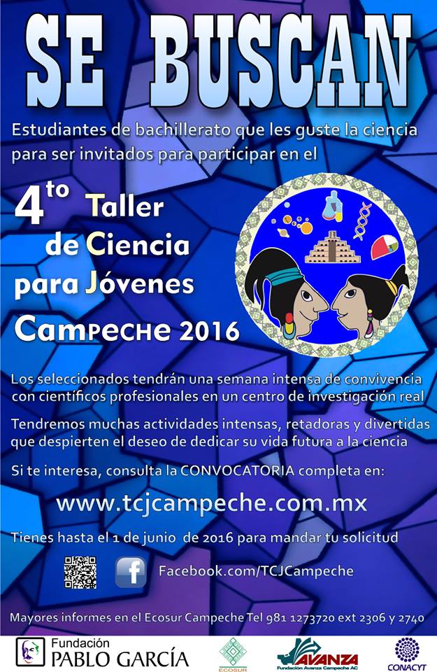 Abren inscripciones para el Taller de Ciencia para Jóvenes Campeche 2016