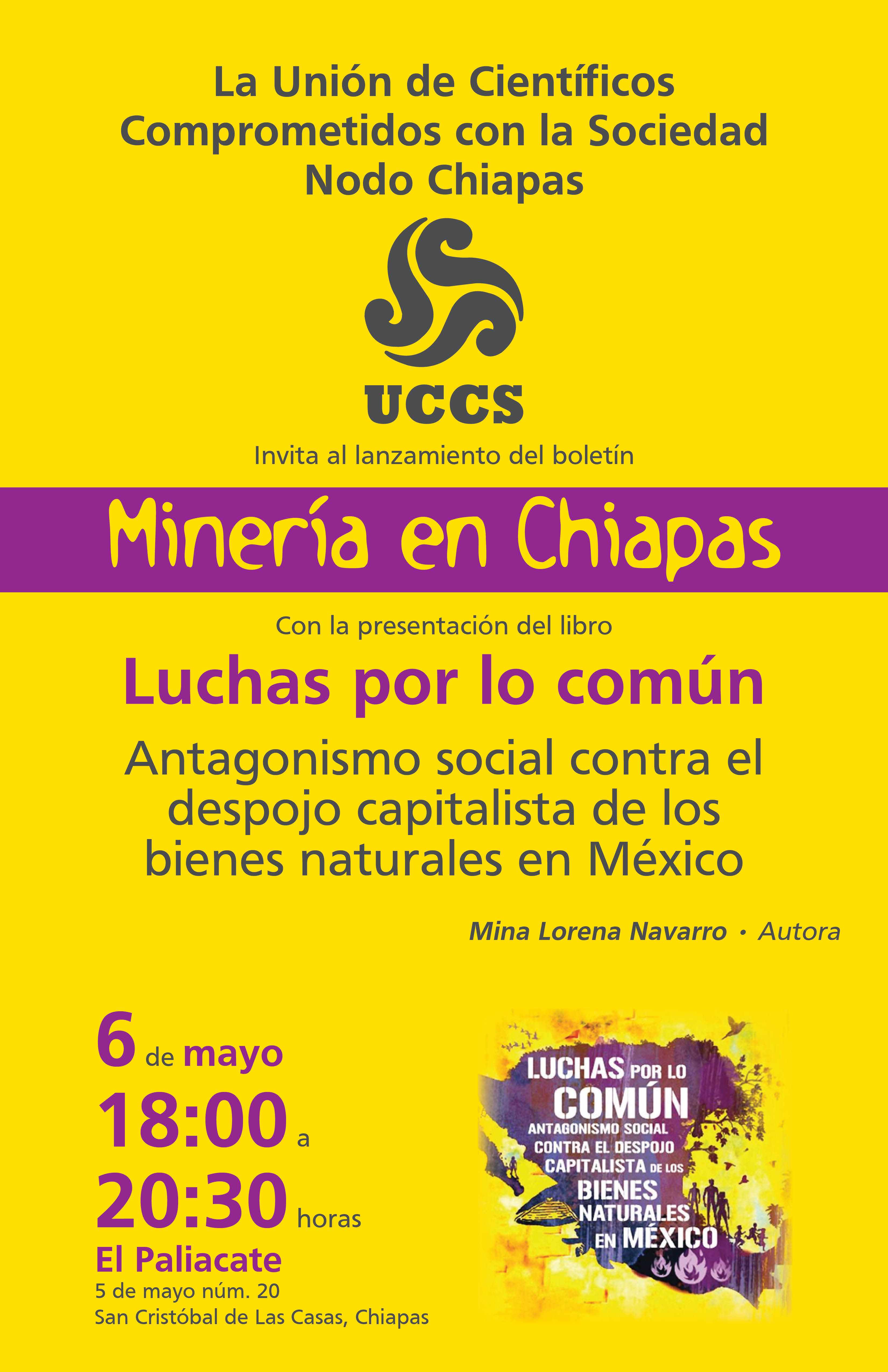 Lanzamiento del primer boletín de la UCCS: Minería en Chiapas