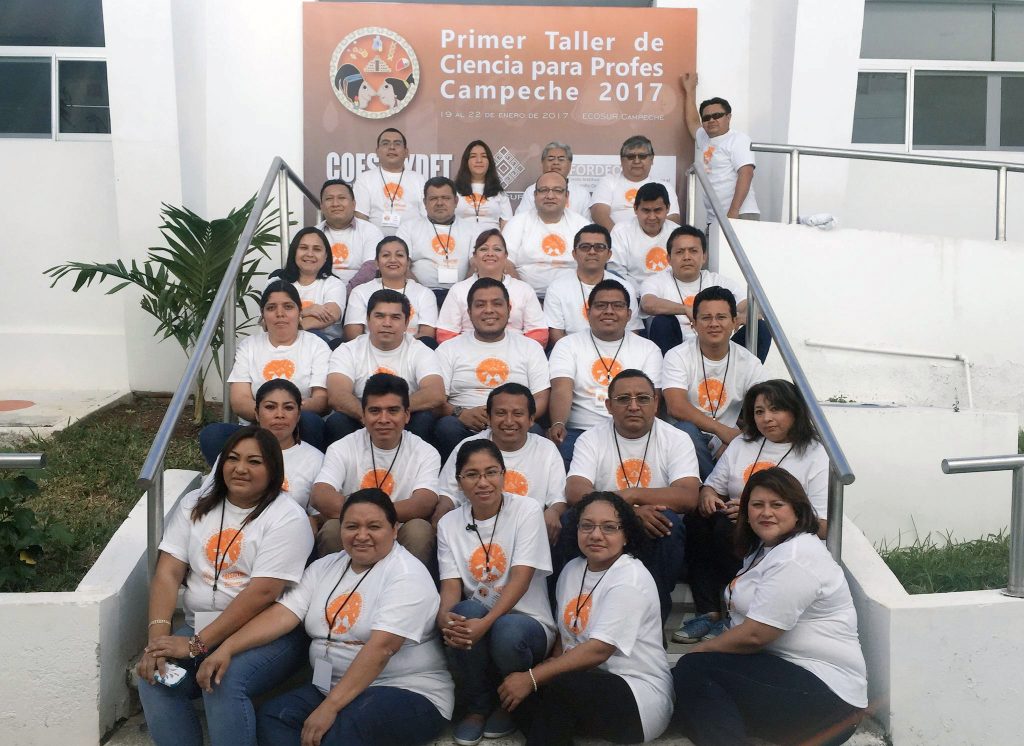 Nuestros maestros, quienes fueron seleccionados para participar en el #TCPP2017, felices por concluir este fin de semana lleno de Ciencia.