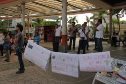 Investigadores y estudiantes protestan por reducción de presupuesto a la investigación en Chiapas