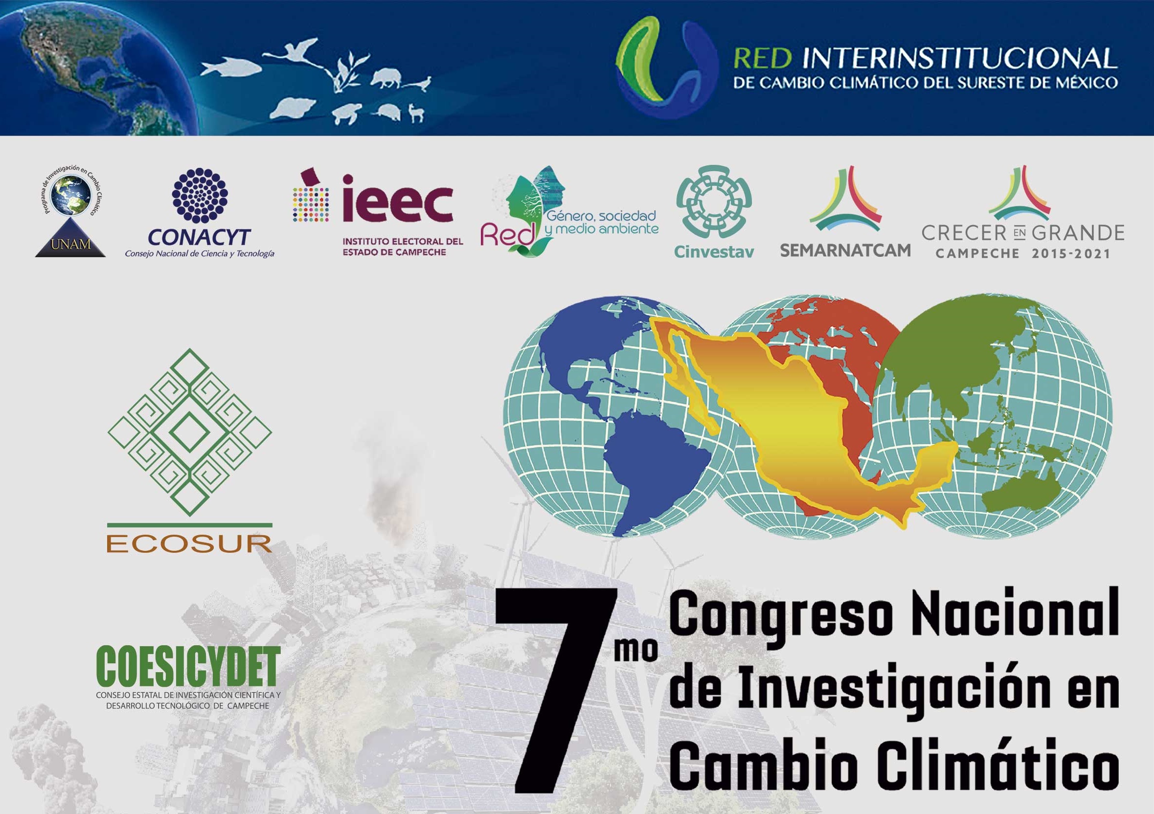 Realizarán en Campeche 7mo Congreso Nacional de Investigación en Cambio Climático “Del antropoceno a la sustentabilidad, 2017”