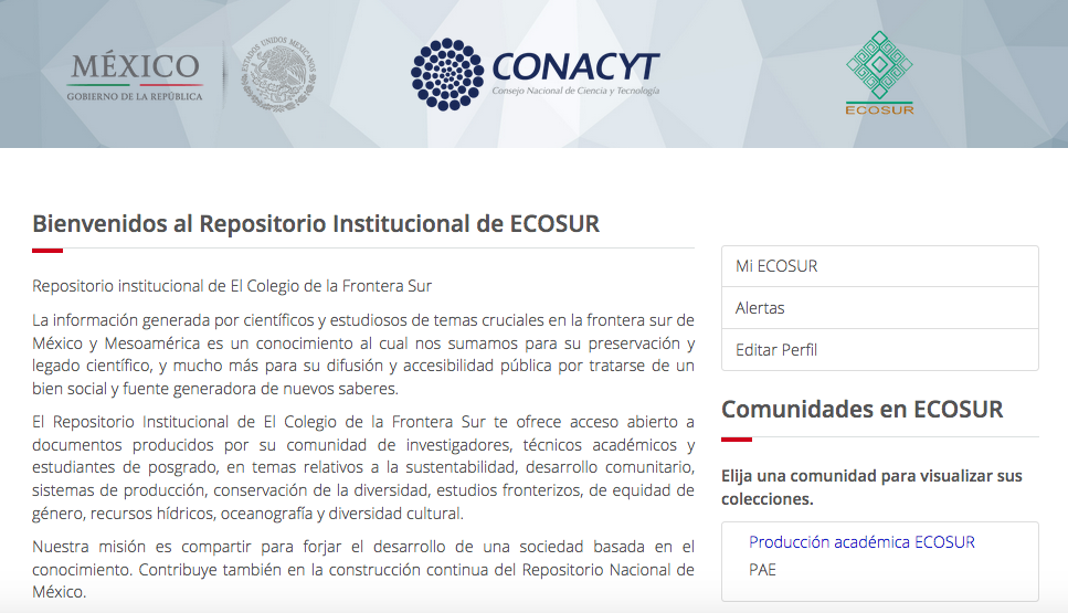 ECOSUR pone en acceso libre su producción académica