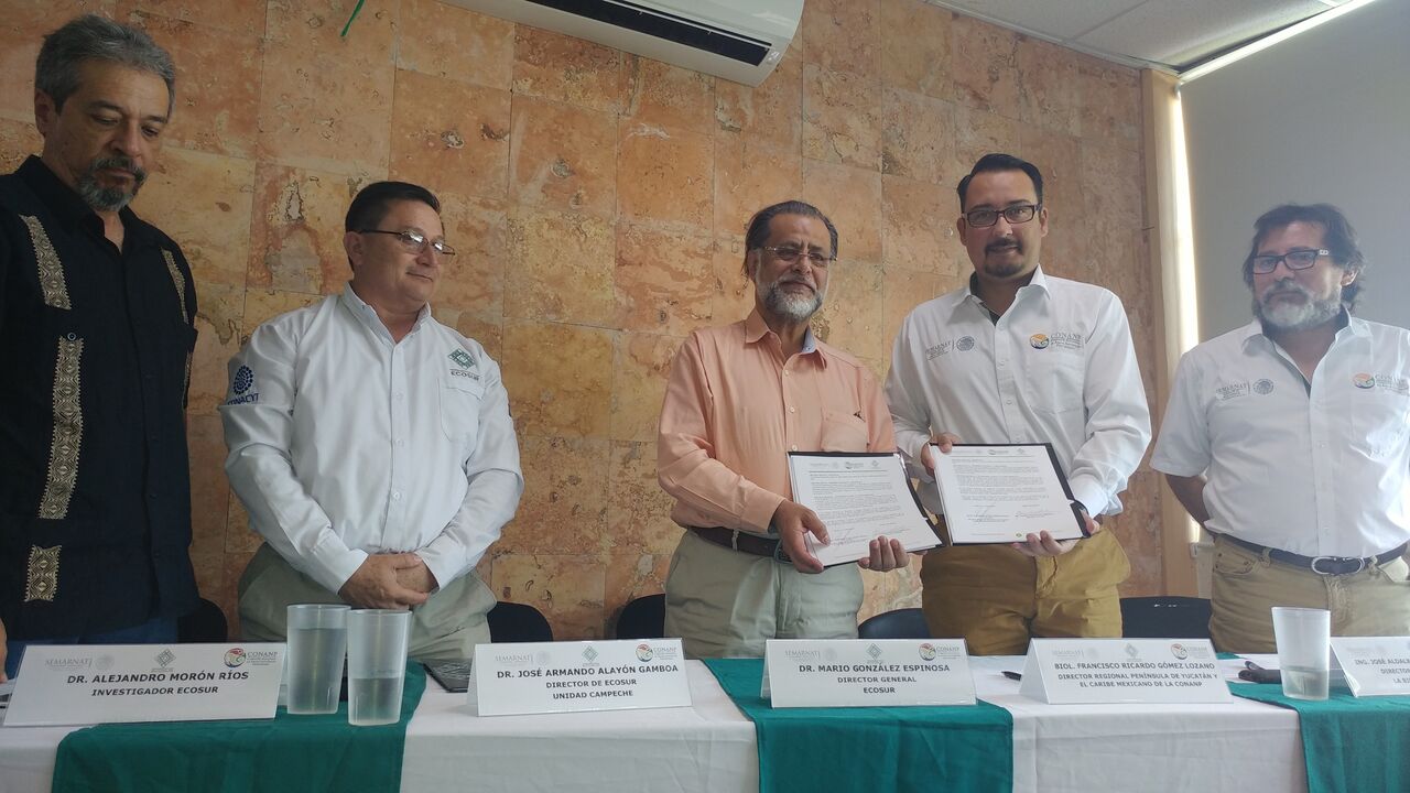 ECOSUR y la CONANP-Región Península de Yucatán y Caribe Mexicano firman convenio de colaboración