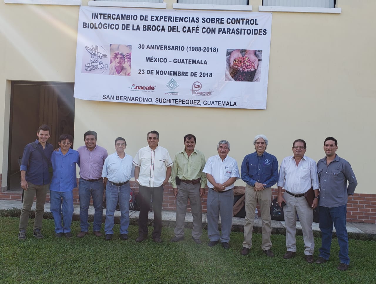 Intercambio de experiencias sobre control biológico de la broca del café con parasitoides: 30 aniversario