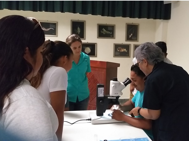 Capacitación al personal del Santuario de Vida Silvestre de la Bahía de Corozal, Belice