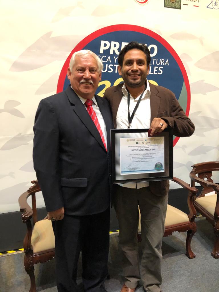 ECOSUR gana segundo lugar en el Premio a la Pesca y Acuacultura Sustentables 2019