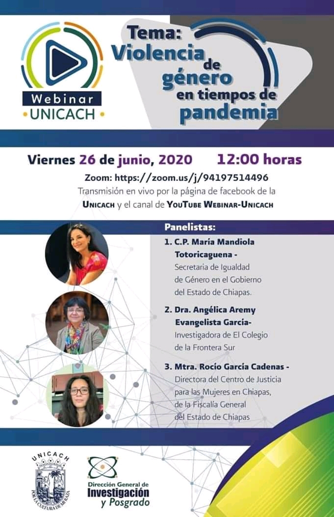 Webinar UNICACH “Violencia de género en tiempos de pandemia”