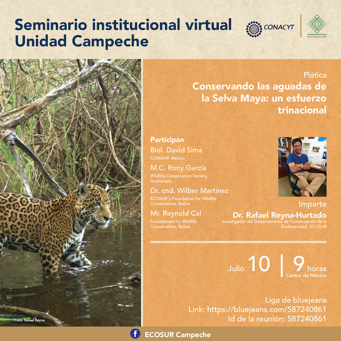 Seminario institucional “Conservando las aguadas de la Selva Maya: un esfuerzo trinacional”