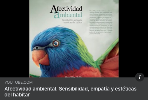 Presentación del libro “Afectividad Ambiental”