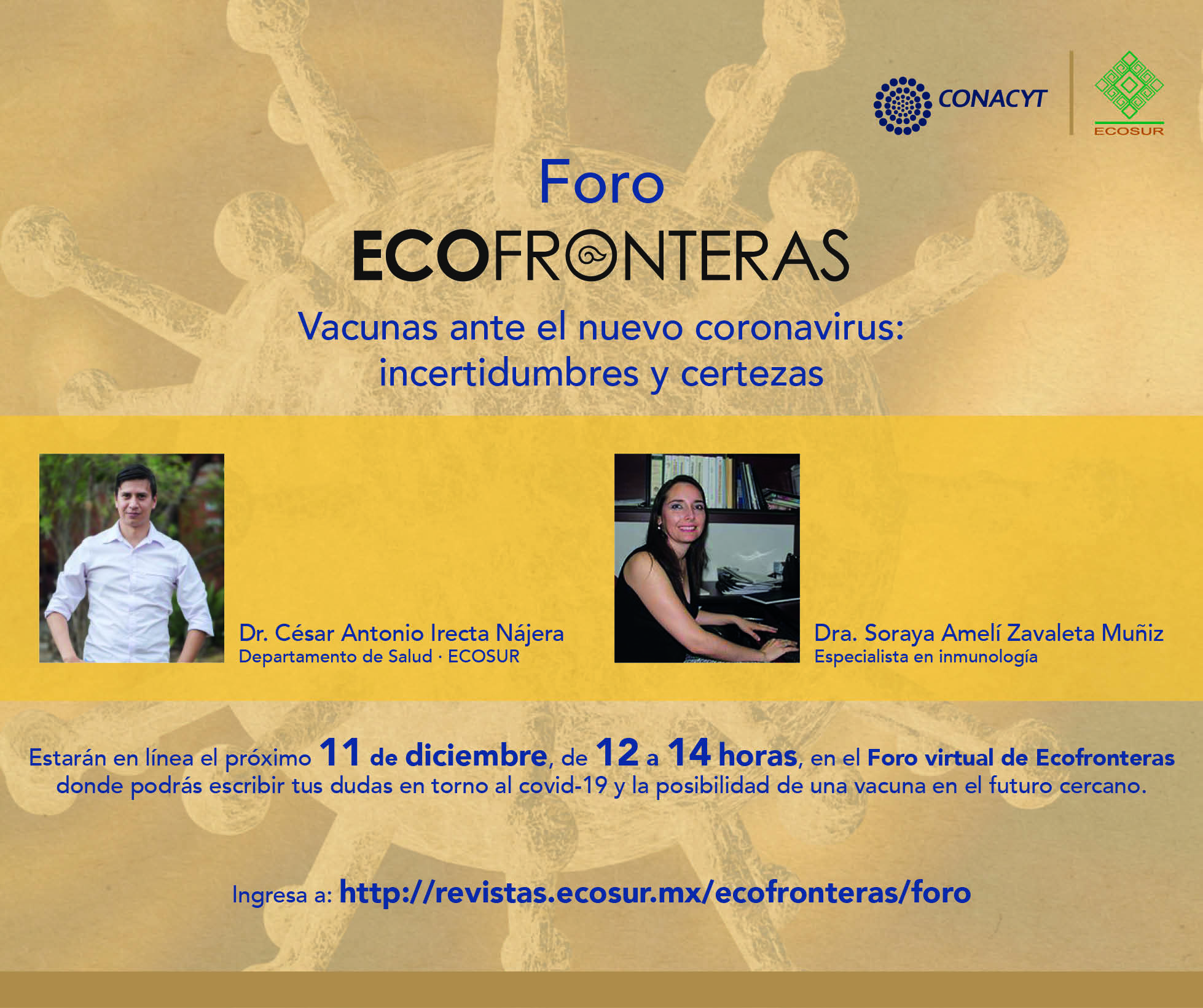 Foro ECOFRONTERAS “Vacunas ante el nuevo coronavirus: incertidumbres y certezas”