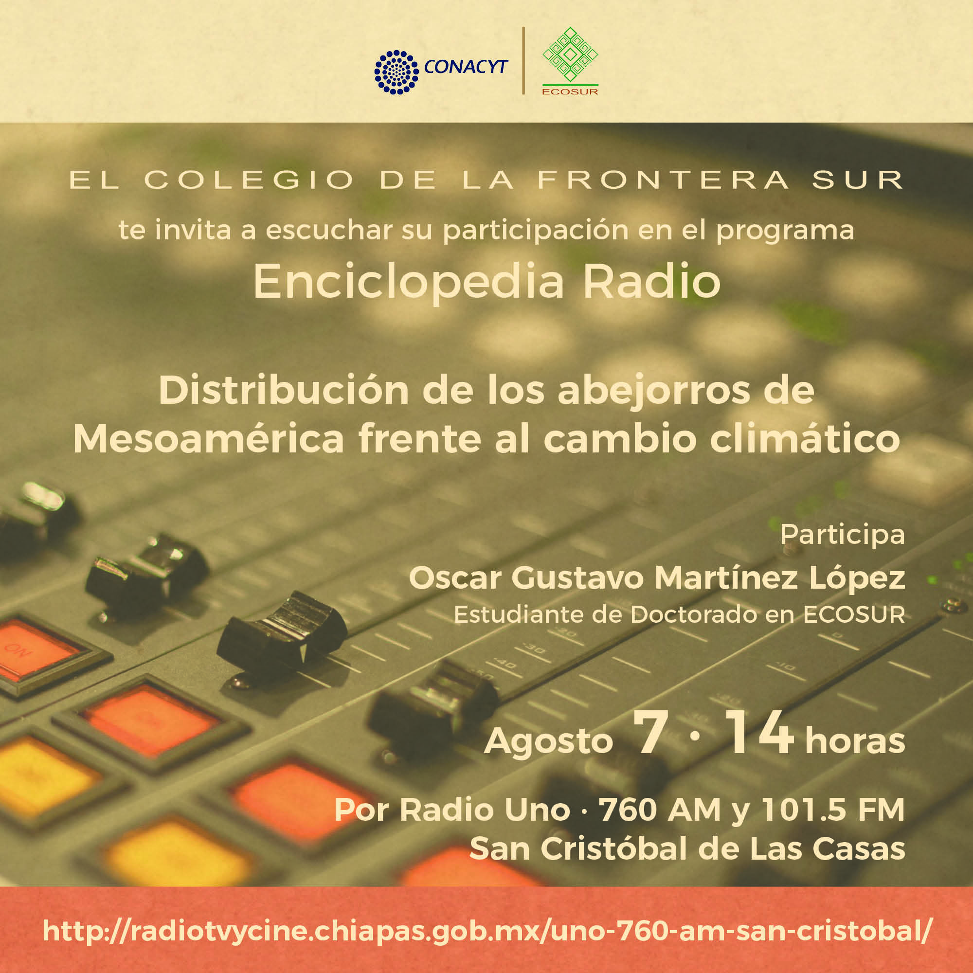 Distribución de los abejorros de Mesoamérica frente al cambio climático / Oscar Martínez