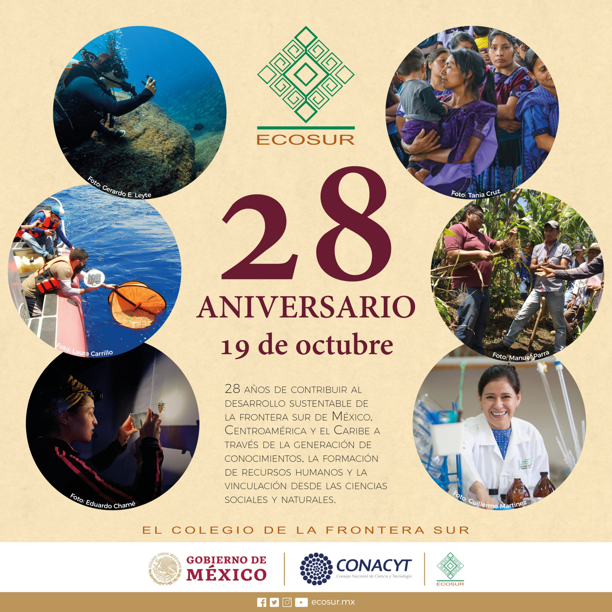ECOSUR celebra su 28 aniversario