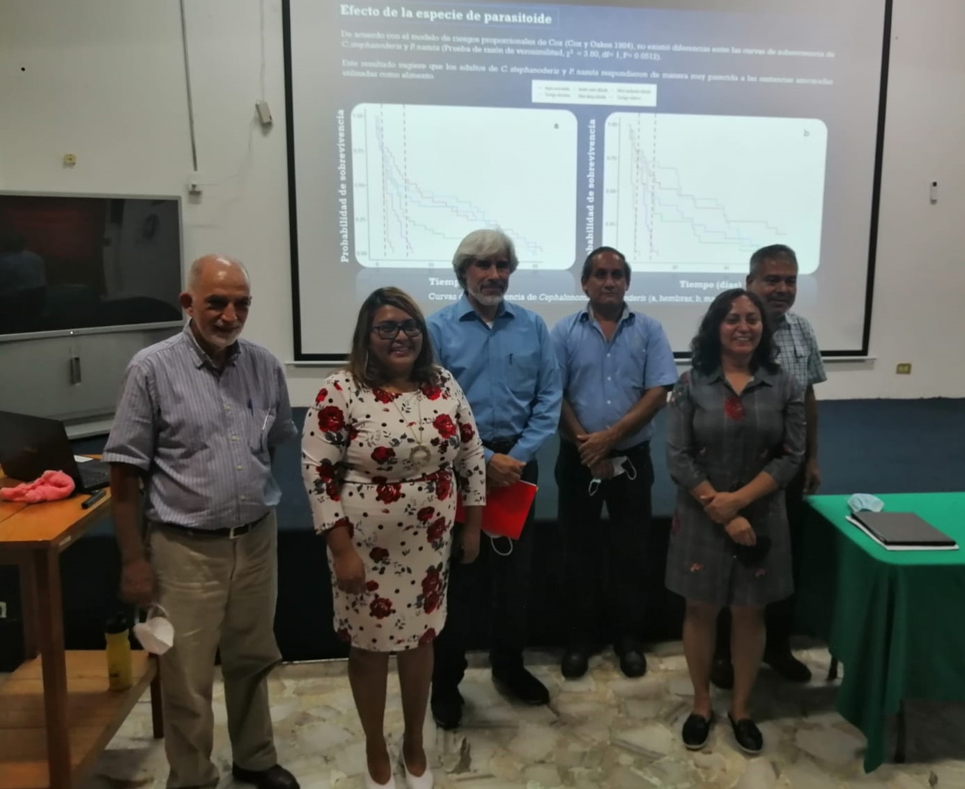 Alejandra Arreola obtiene el grado de Maestra en Ciencias con la tesis denominada “Efecto de sustancias azucaradas sobre la sobrevivencia de adultos de Cephalonomia stephanoderis y Prorops nasuta (Hymenoptera: Bethylidae) en laboratorio”