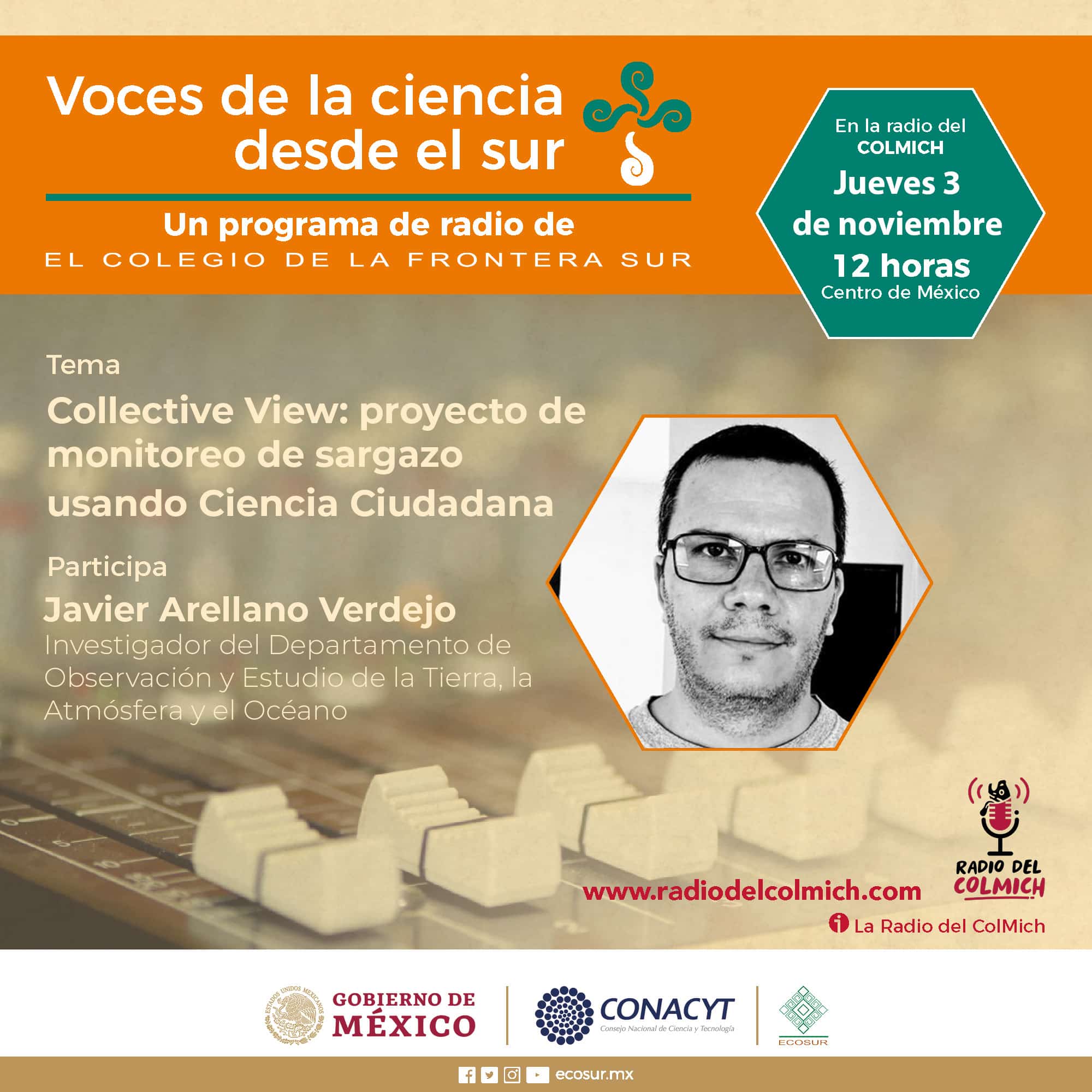 Podcast: “Collective View, proyecto de monitoreo de sargazo usando ciencia ciudadana”