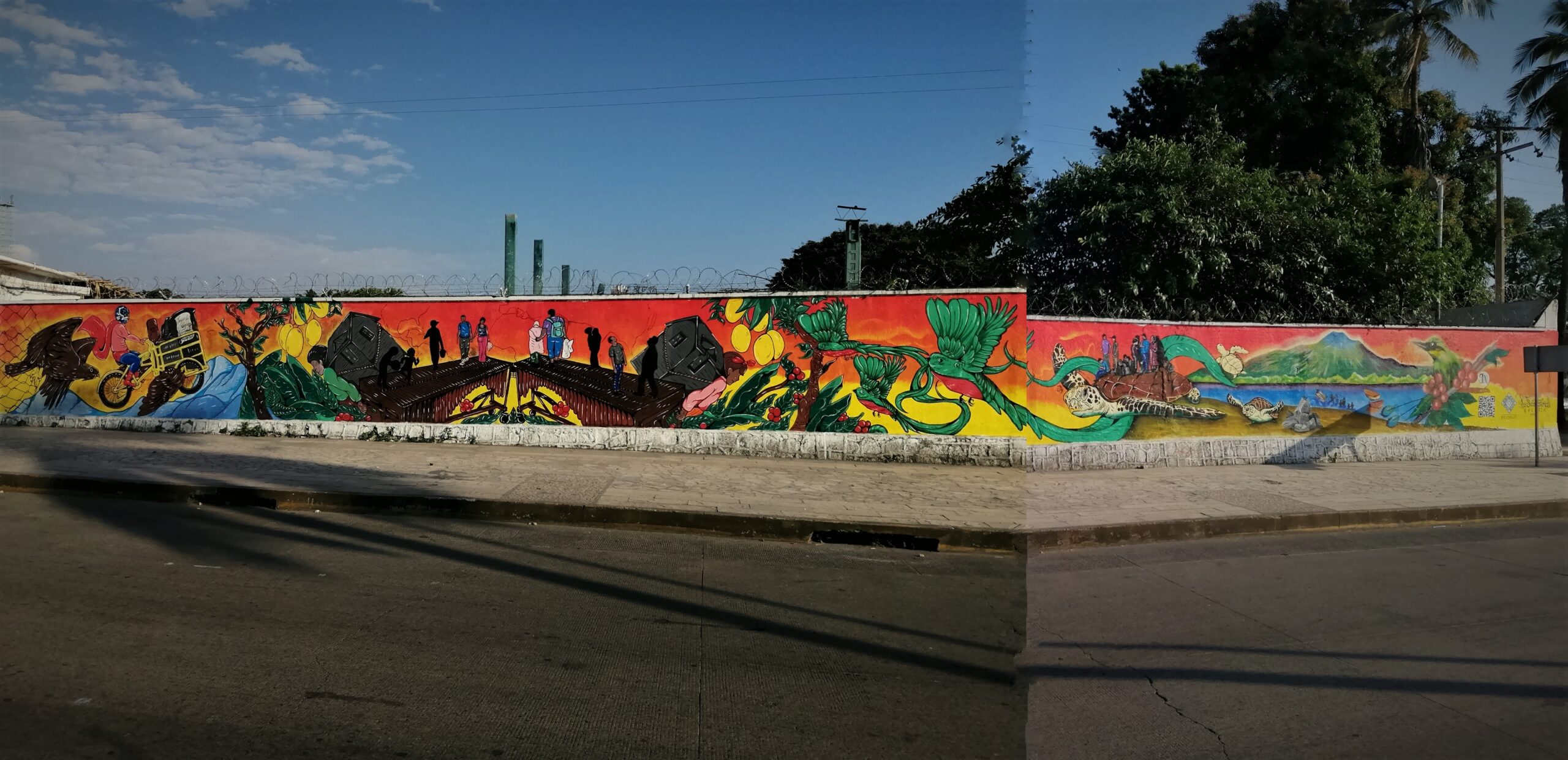Crean mural “Donde estamos, todos somos” para crear vínculos entre los habitantes de Tapachula