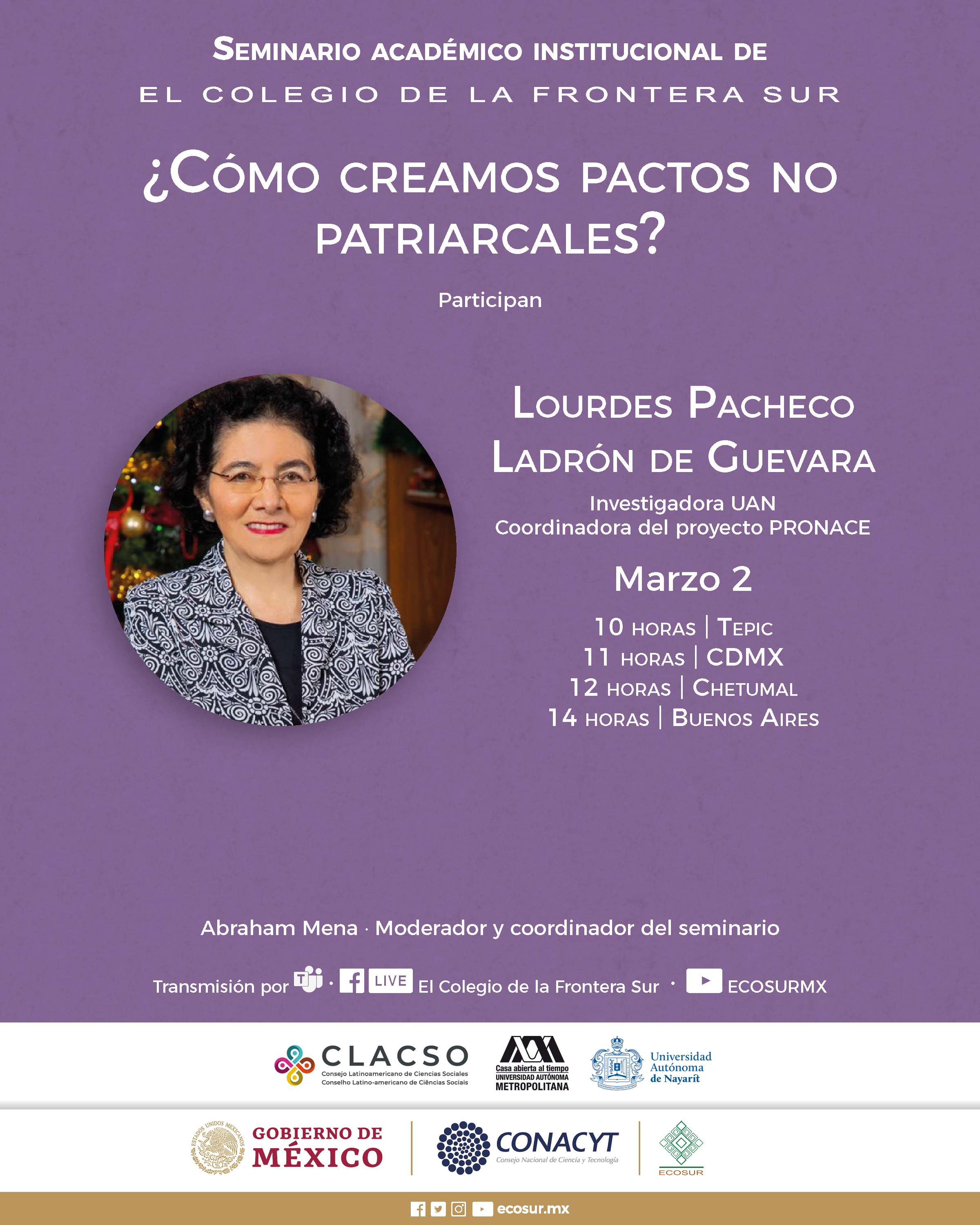 ¿Cómo creamos pactos no patriarcales? || Lourdes Pacheco Ladrón de Guevara