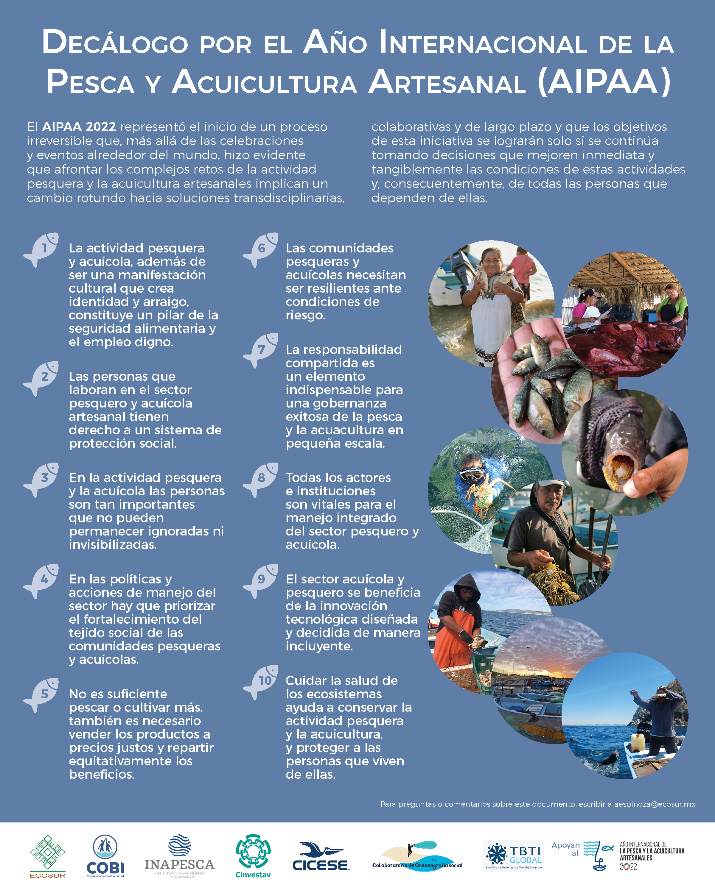 Decálogo por el año internacional de la pesca y acuacultura artesanal (AIPAA)