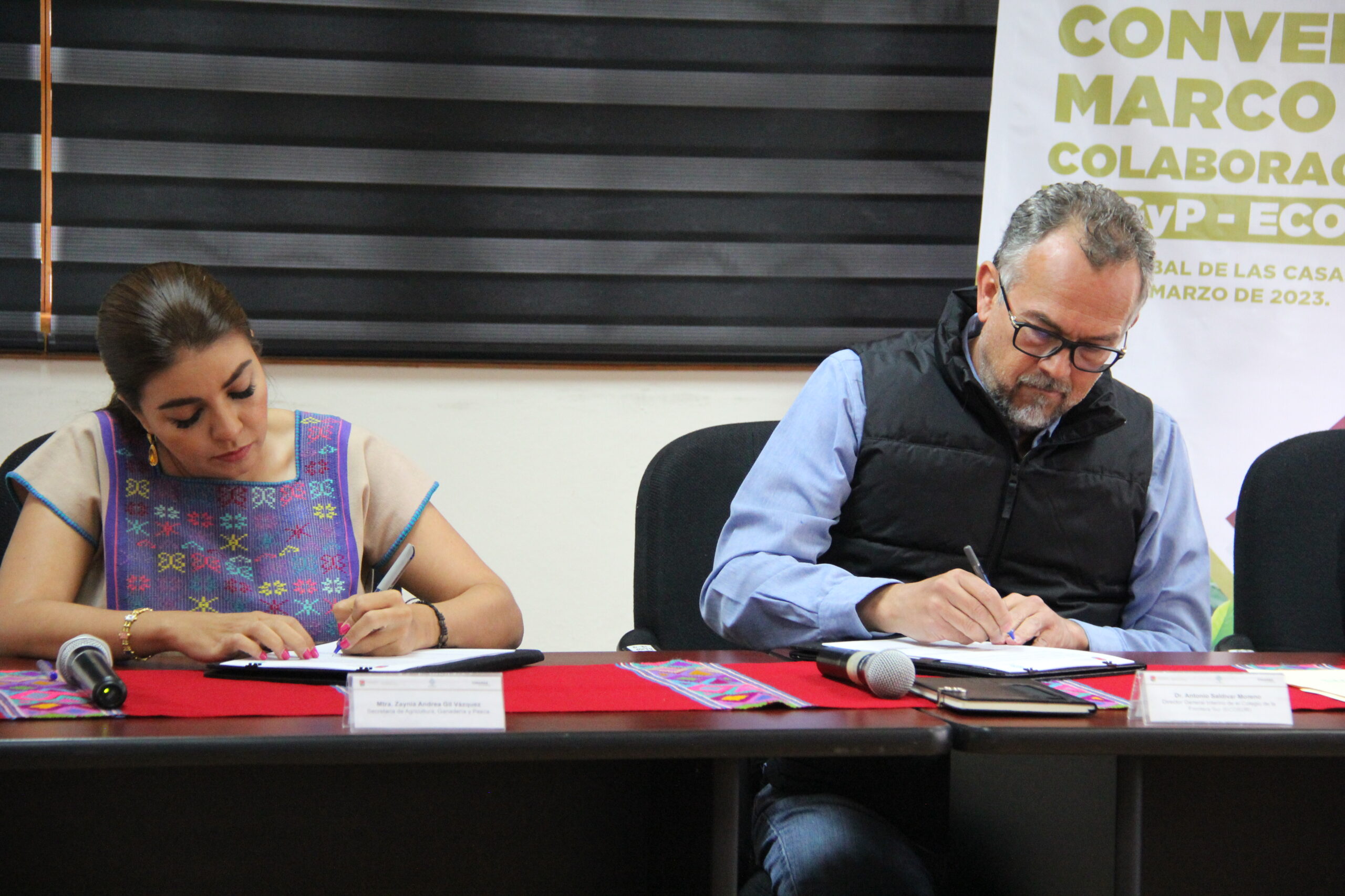 ECOSUR y SAGYP firman Convenio General de Colaboración