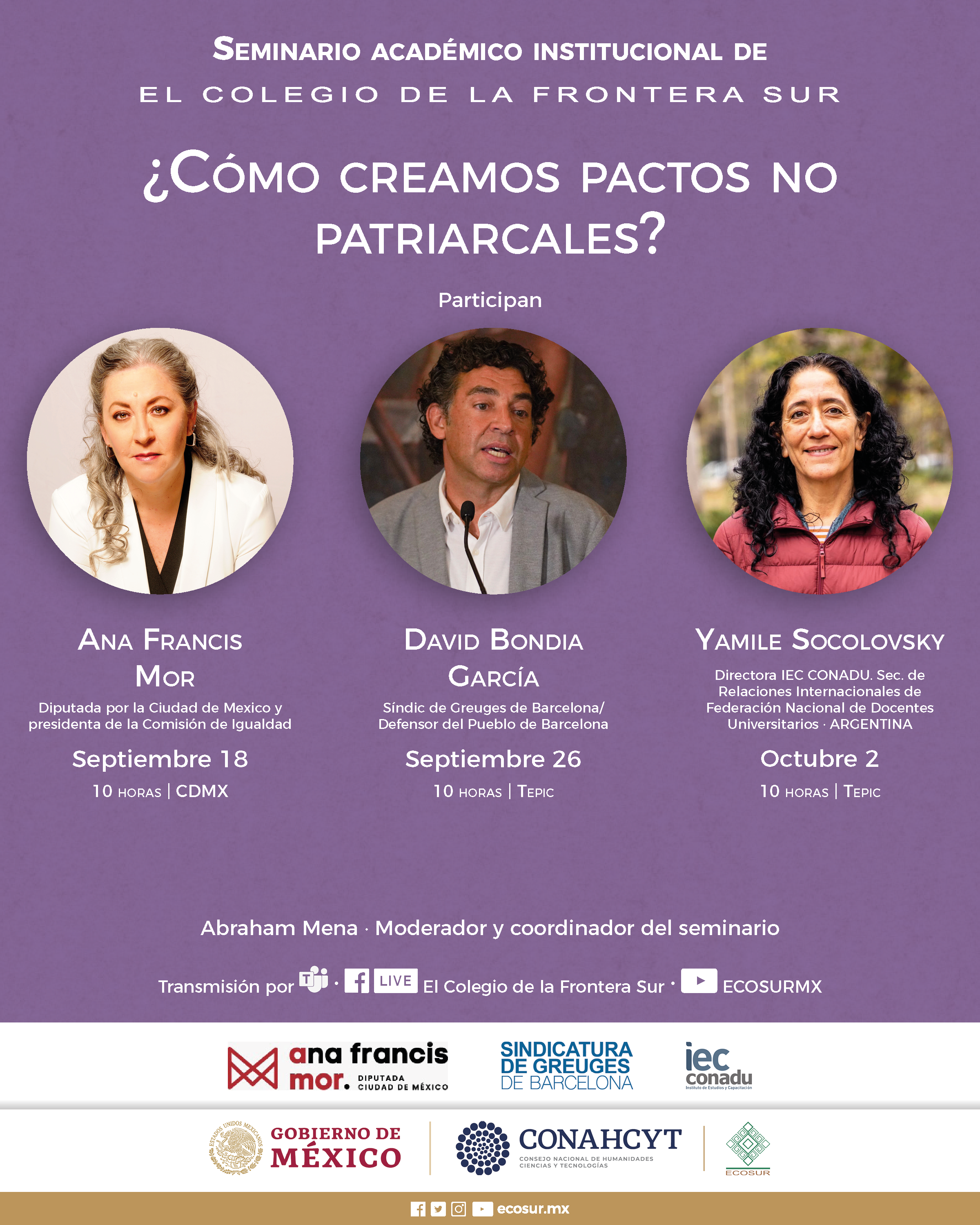 Seminario Académico Institucional “¿Cómo construimos pactos no patriarcales?”