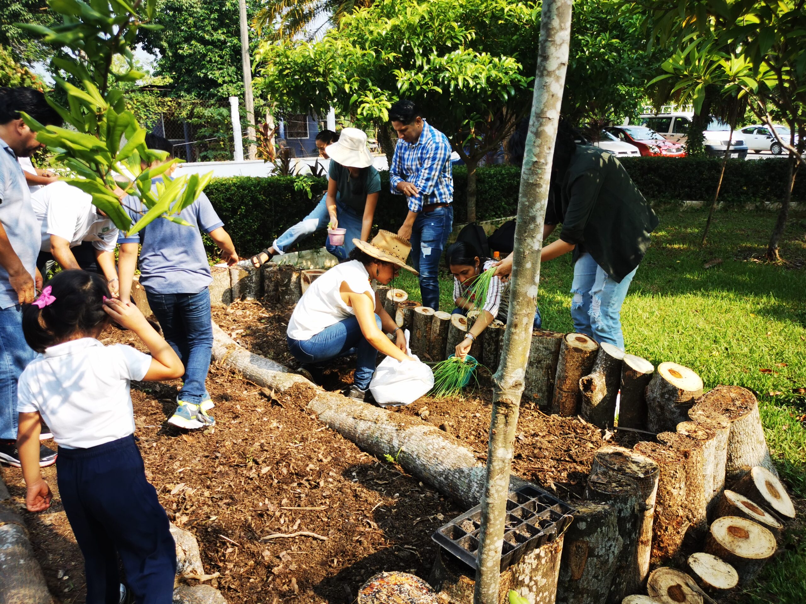 Crean huerto comunitario en la Unidad Villahermosa