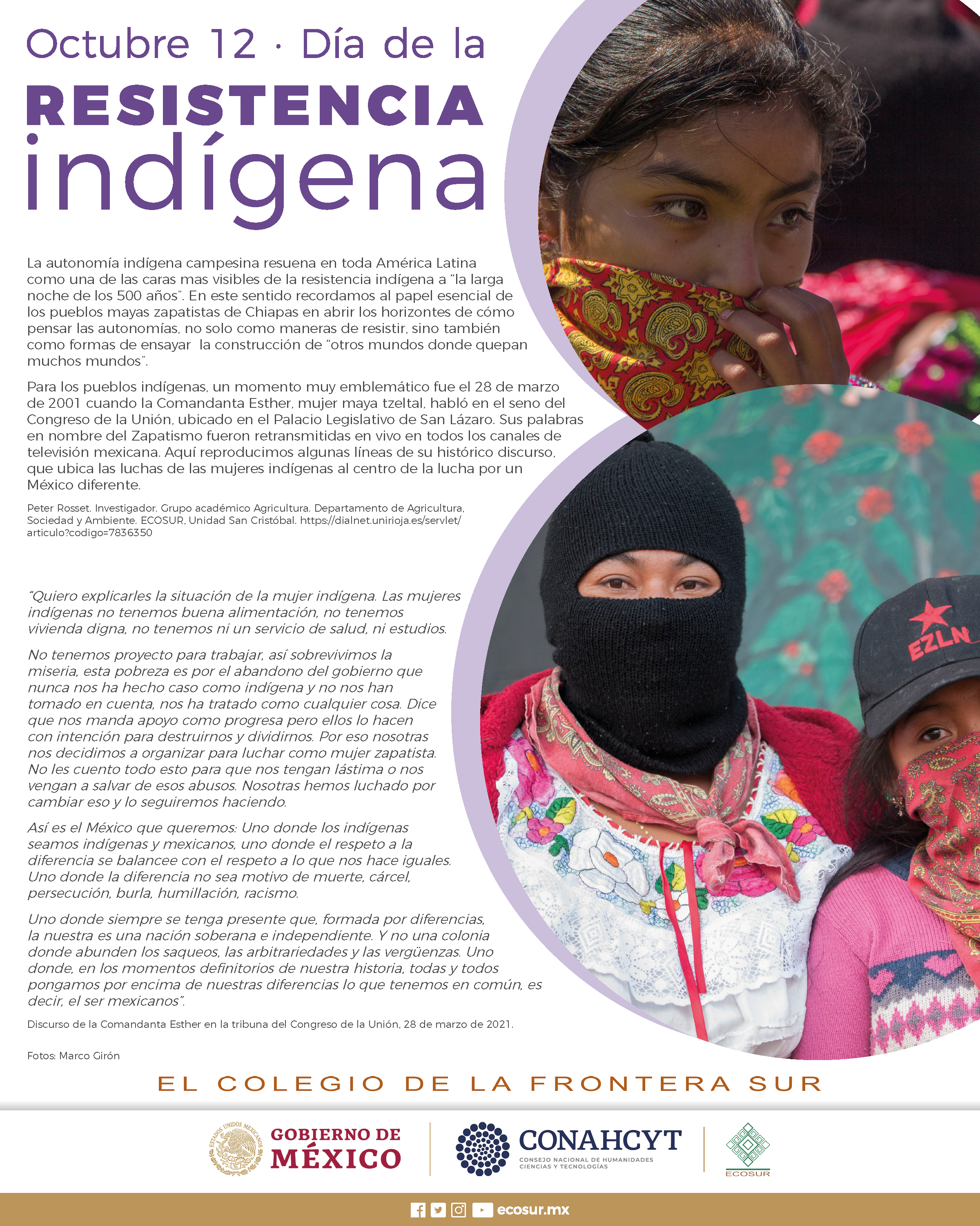 12 de octubre, Día de la resistencia indígena